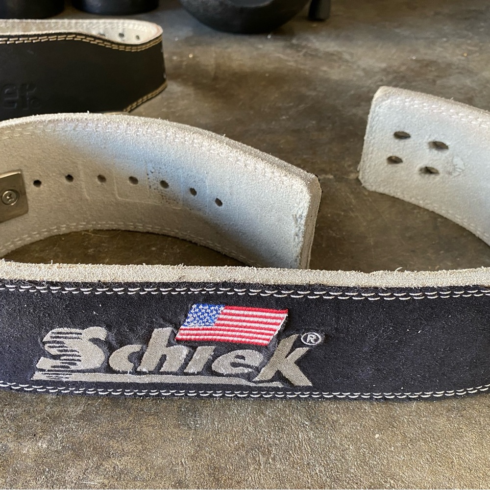 Black Leather Support Belt